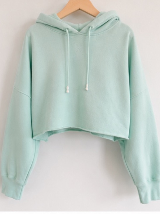 UGG Sweaters - UGG Mint Cropped Hoodie Oversized Soft Girl Lounge Sweatshirt